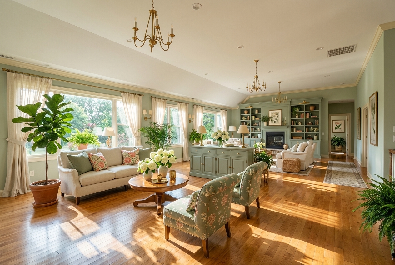 After — large living room